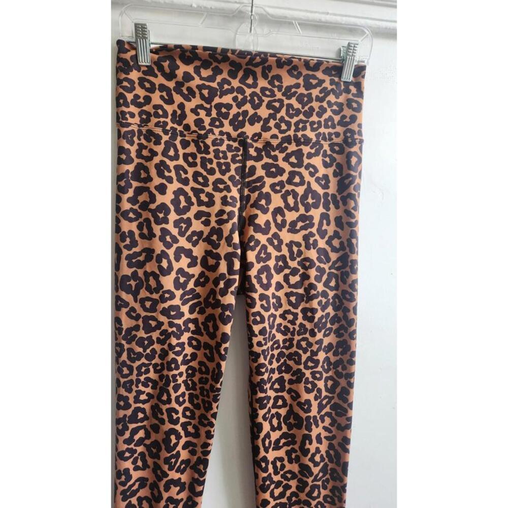 Beach Riot Leggings Womens Large Leopard Animal Print High Waist Yoga Pants - Picture 2 of 5